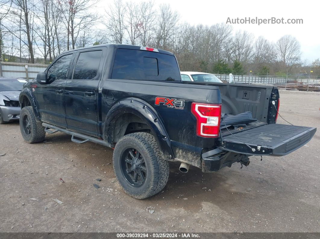 2018 Ford F-150 Xlt Black vin: 1FTEW1E5XJFA33259