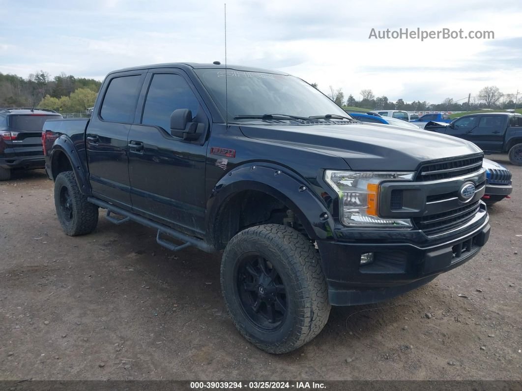 2018 Ford F-150 Xlt Black vin: 1FTEW1E5XJFA33259