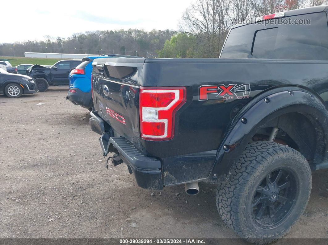 2018 Ford F-150 Xlt Black vin: 1FTEW1E5XJFA33259