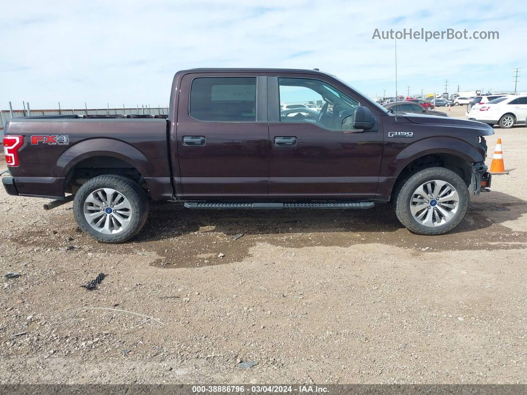 2018 Ford F-150 Xl Burgundy vin: 1FTEW1E5XJKC94172