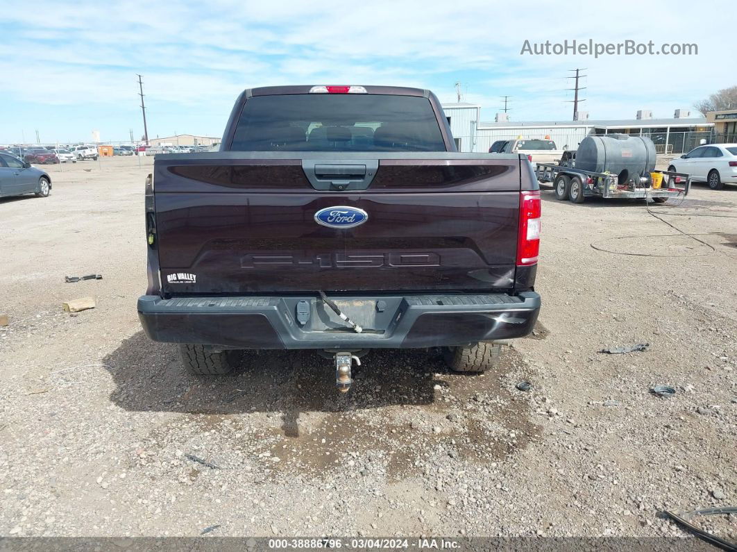 2018 Ford F-150 Xl Burgundy vin: 1FTEW1E5XJKC94172