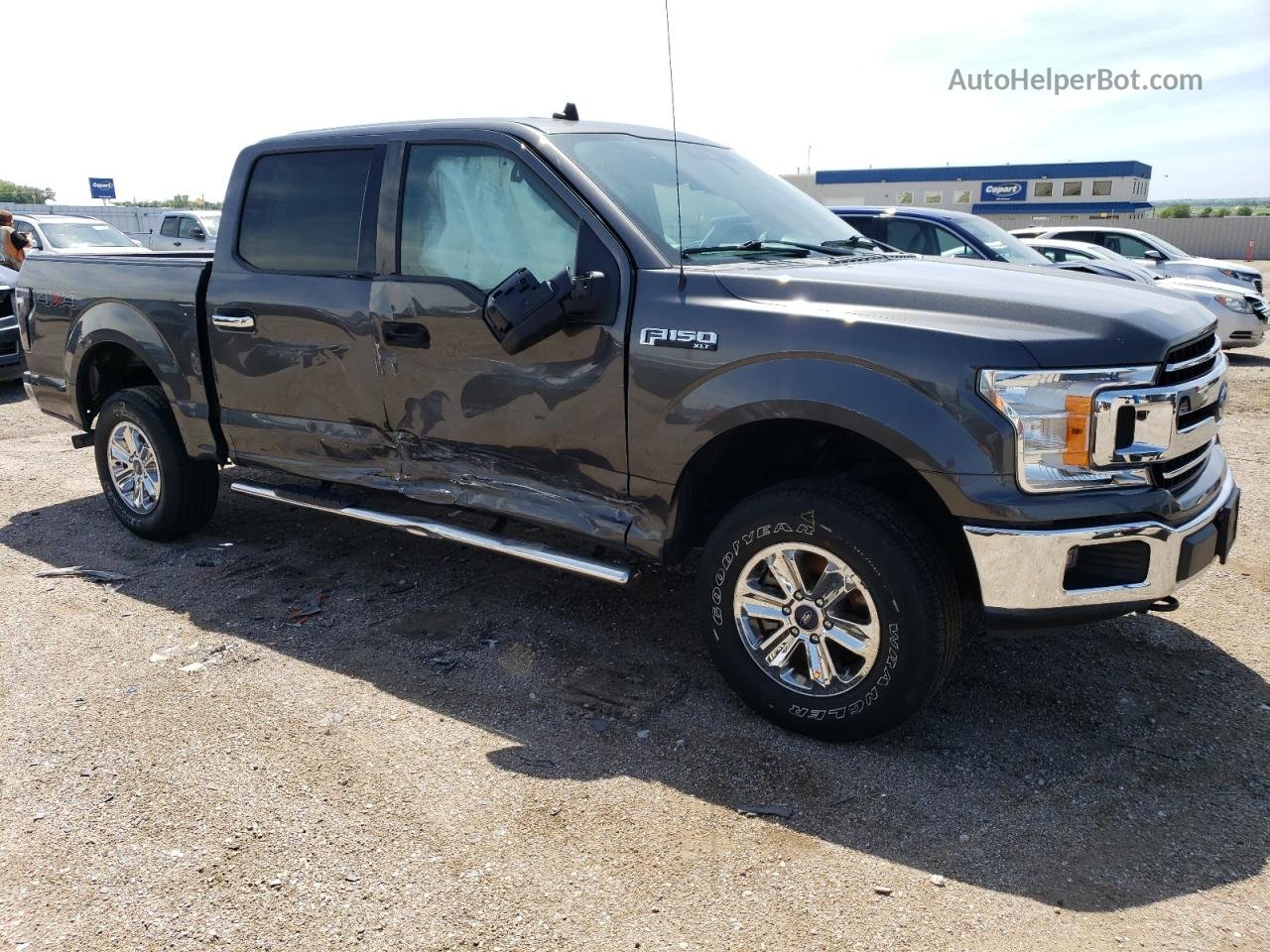 2019 Ford F150 Supercrew Gray vin: 1FTEW1E5XKKC38900