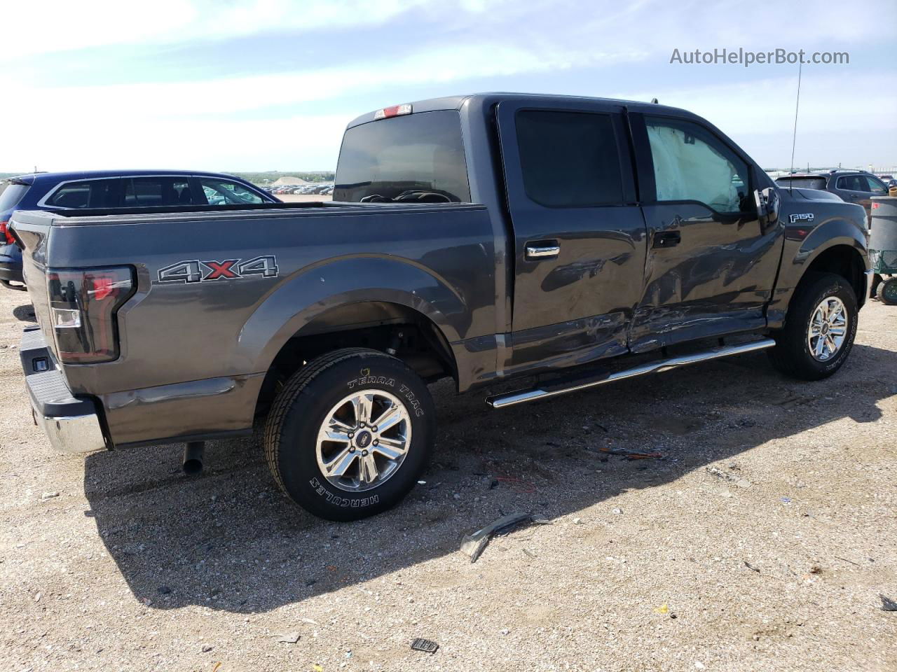 2019 Ford F150 Supercrew Gray vin: 1FTEW1E5XKKC38900