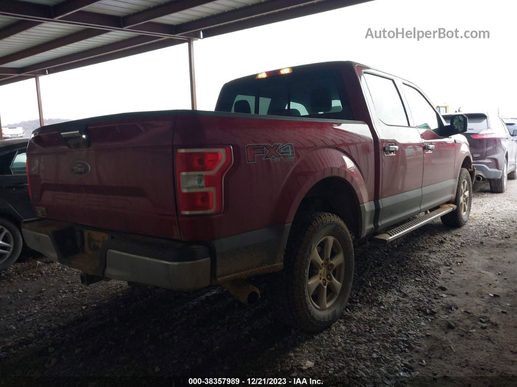 2019 Ford F-150 Xlt Red vin: 1FTEW1E5XKKC68060