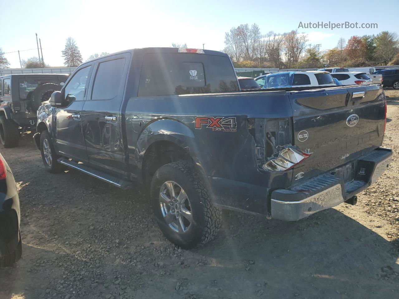 2019 Ford F150 Supercrew Blue vin: 1FTEW1E5XKKE78674