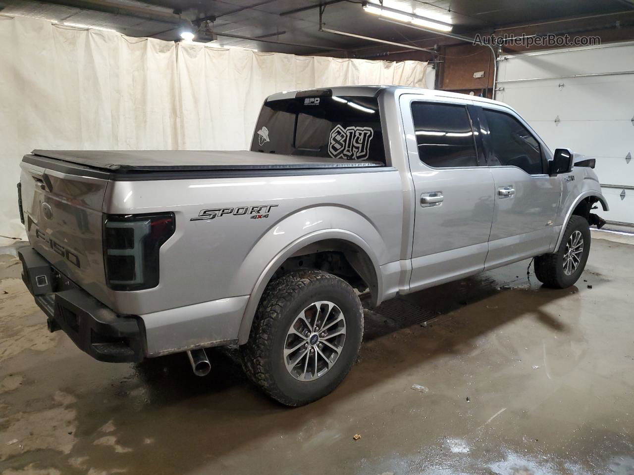 2020 Ford F150 Supercrew Silver vin: 1FTEW1E5XLFA95358