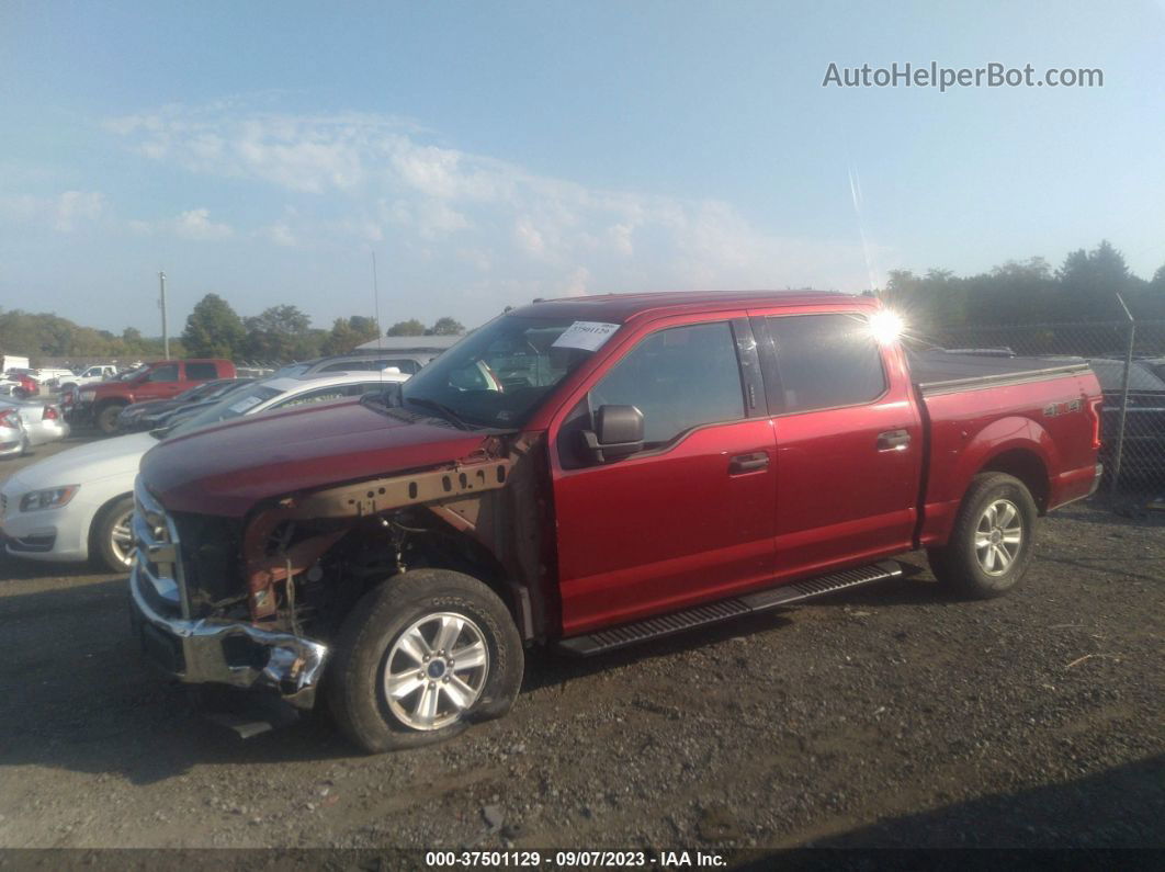 2017 Ford F-150 Xl/xlt Red vin: 1FTEW1E81HFC12097