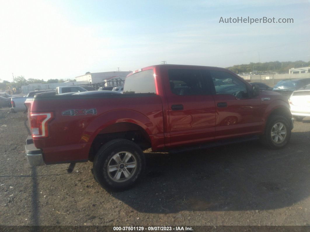 2017 Ford F-150 Xl/xlt Red vin: 1FTEW1E81HFC12097