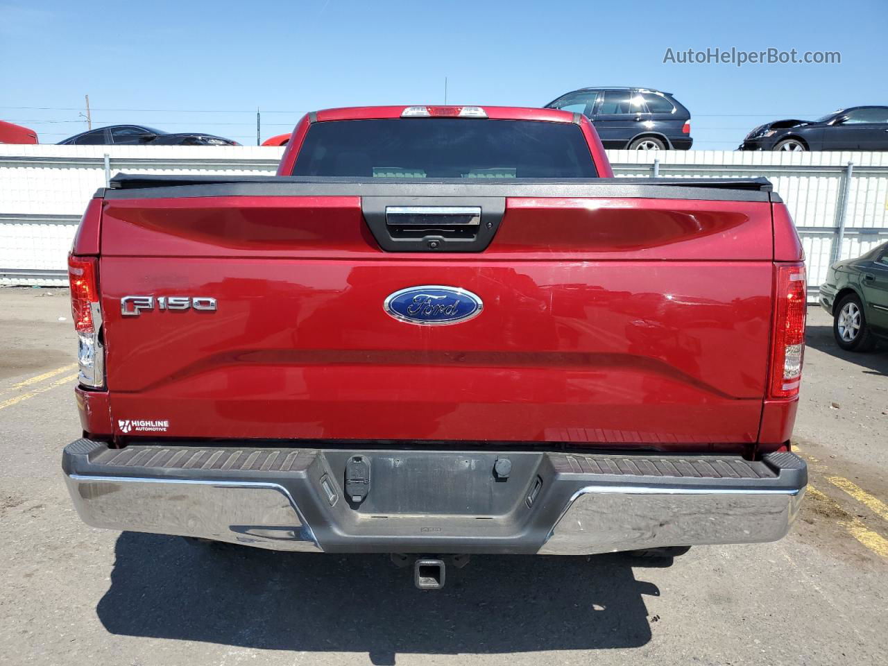 2017 Ford F150 Supercrew Red vin: 1FTEW1E81HKE29110