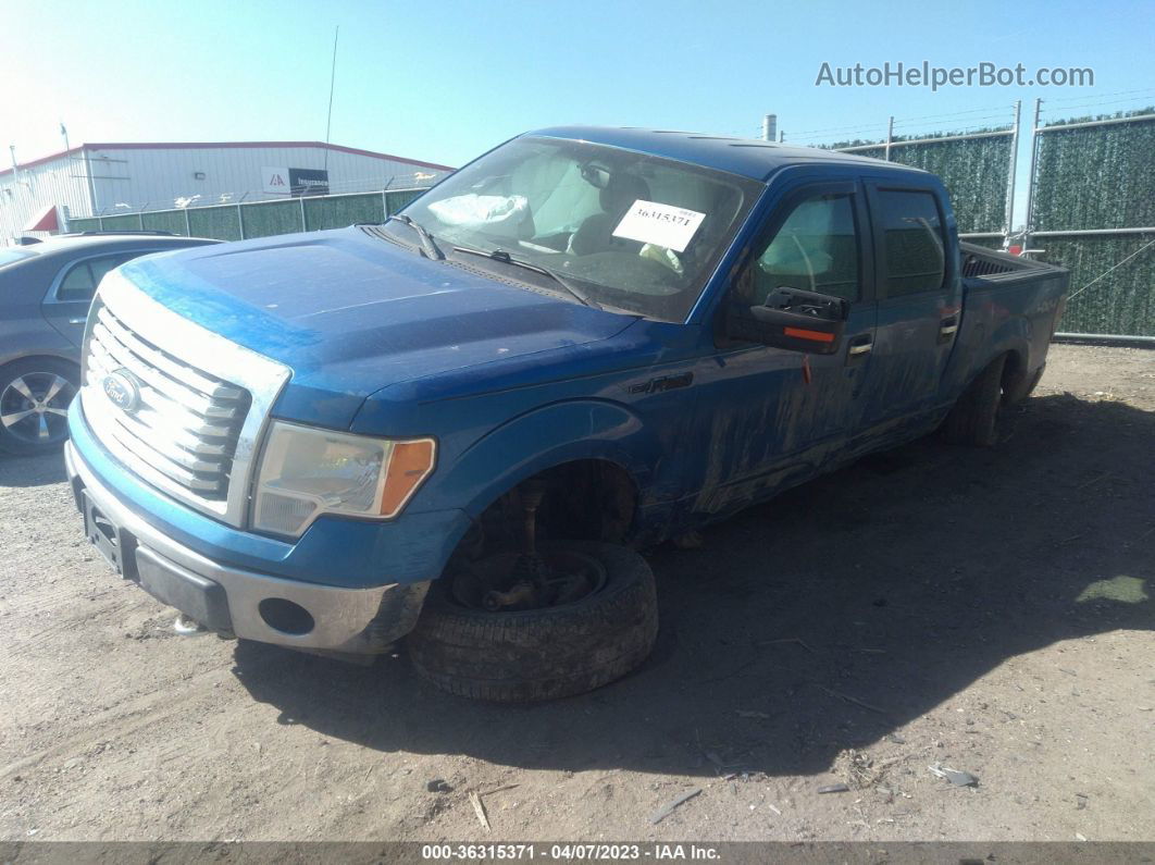 2010 Ford F-150 Xl/xlt Blue vin: 1FTEW1E82AFD77548