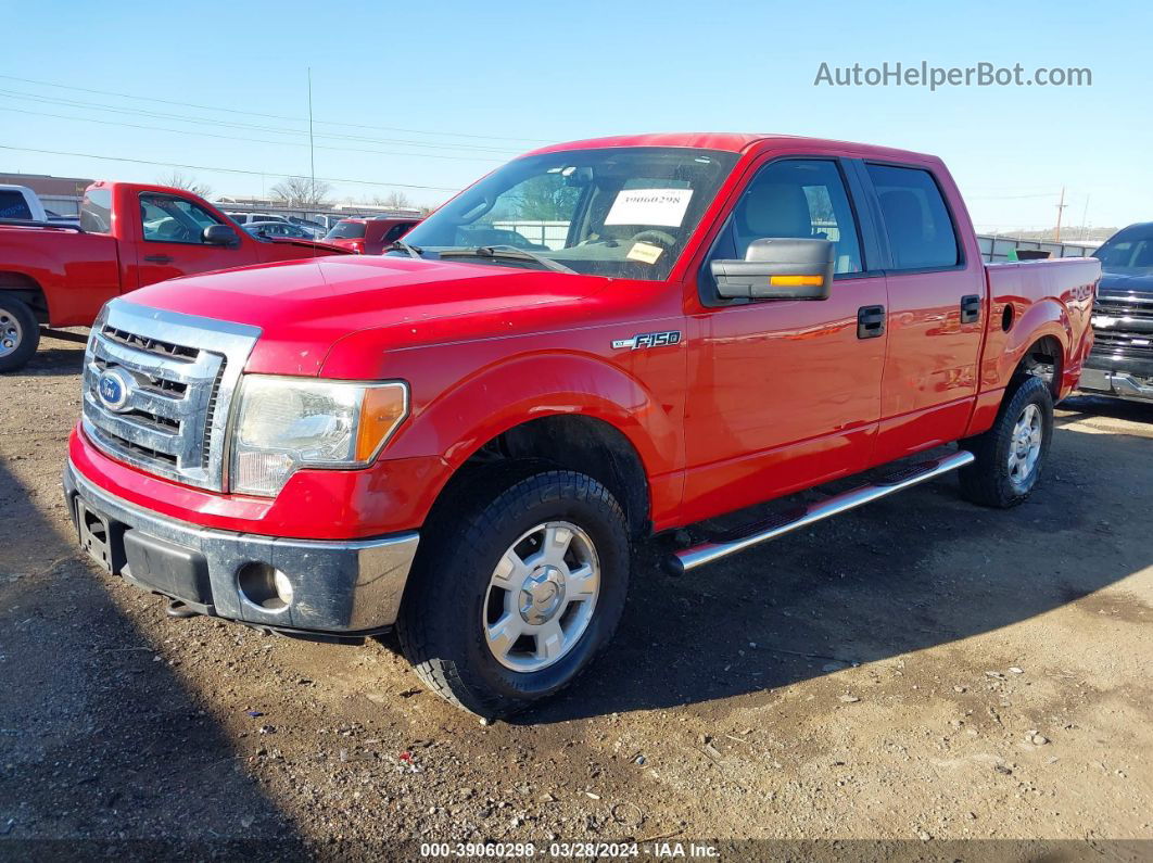 2010 Ford F-150 Xl/xlt Red vin: 1FTEW1E86AKE23955