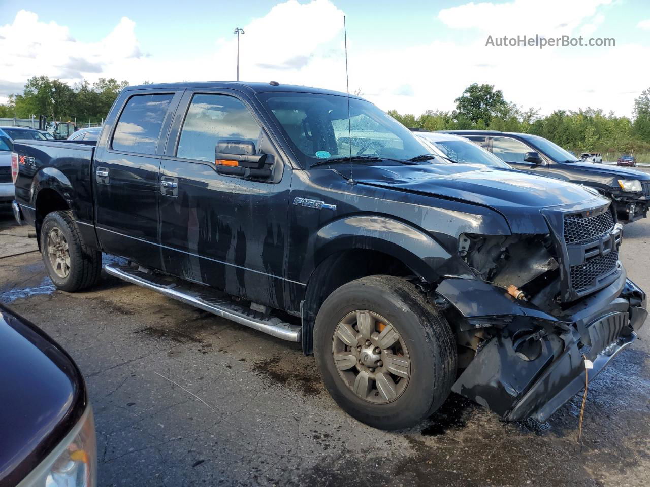 2010 Ford F150 Supercrew Black vin: 1FTEW1E88AFD46076