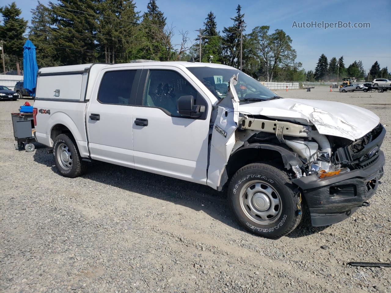 2020 Ford F150 Supercrew White vin: 1FTEW1EB1LKF20883