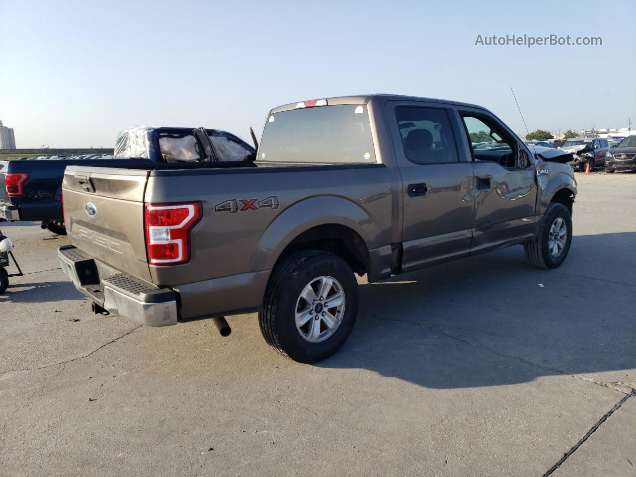 2018 Ford F150 Supercrew Коричневый vin: 1FTEW1EB2JFD16180