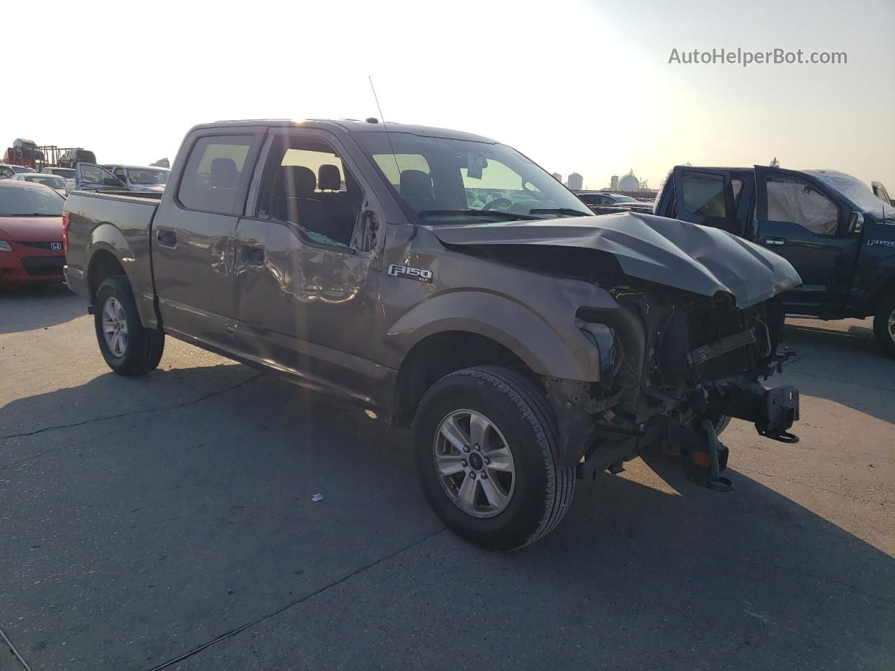 2018 Ford F150 Supercrew Brown vin: 1FTEW1EB2JFD16180