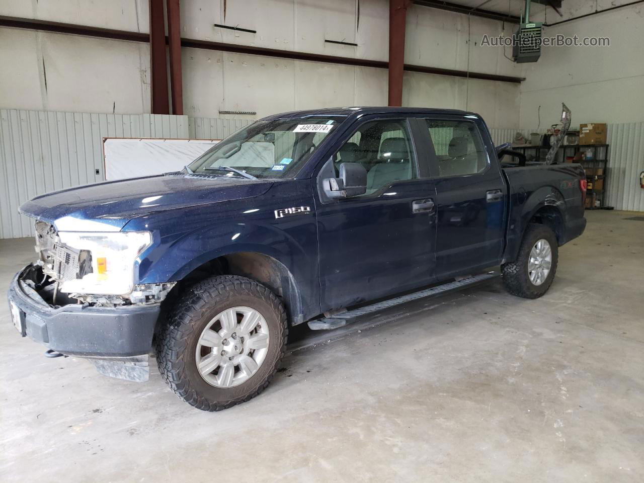 2019 Ford F150 Supercrew Blue vin: 1FTEW1EB3KKD04032