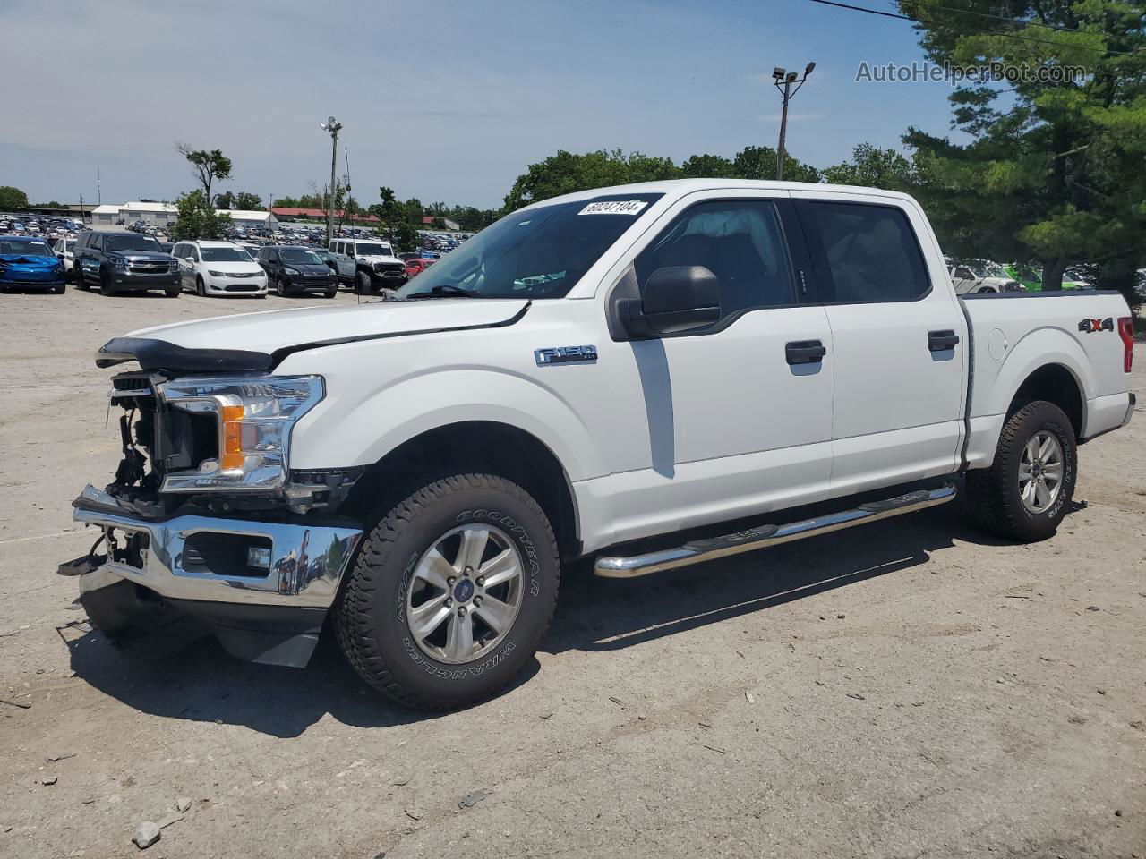 2018 Ford F150 Supercrew White vin: 1FTEW1EB4JFB06342