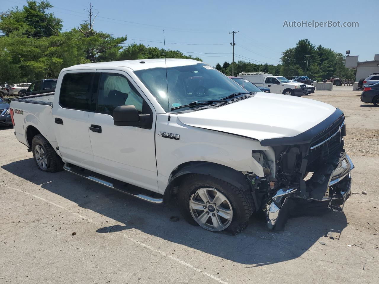 2018 Ford F150 Supercrew White vin: 1FTEW1EB4JFB06342