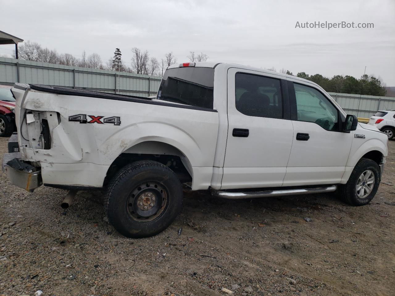 2018 Ford F150 Supercrew White vin: 1FTEW1EB6JFB31338