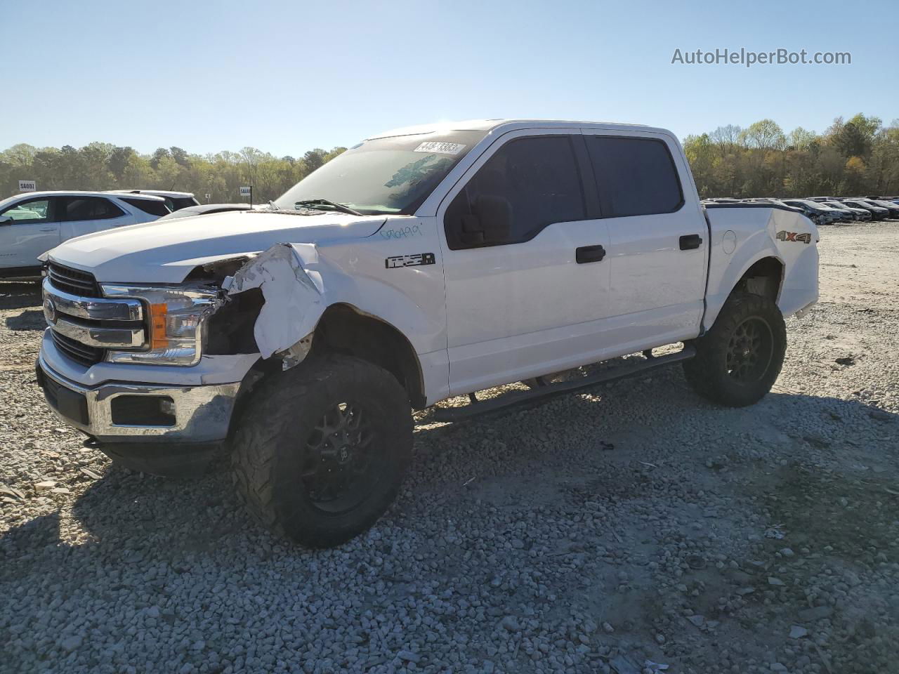 2018 Ford F150 Supercrew White vin: 1FTEW1EB6JFD96499