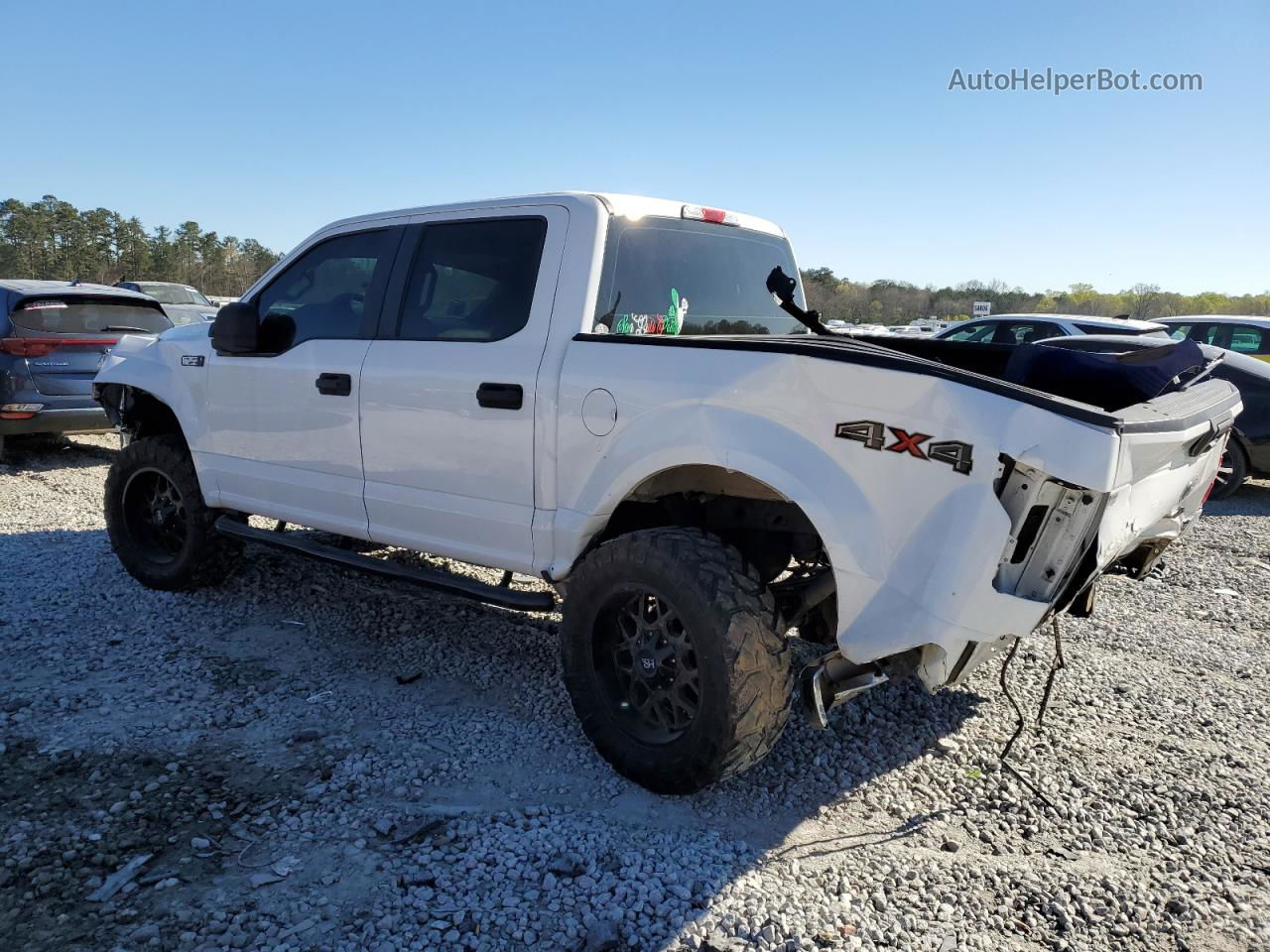 2018 Ford F150 Supercrew White vin: 1FTEW1EB6JFD96499