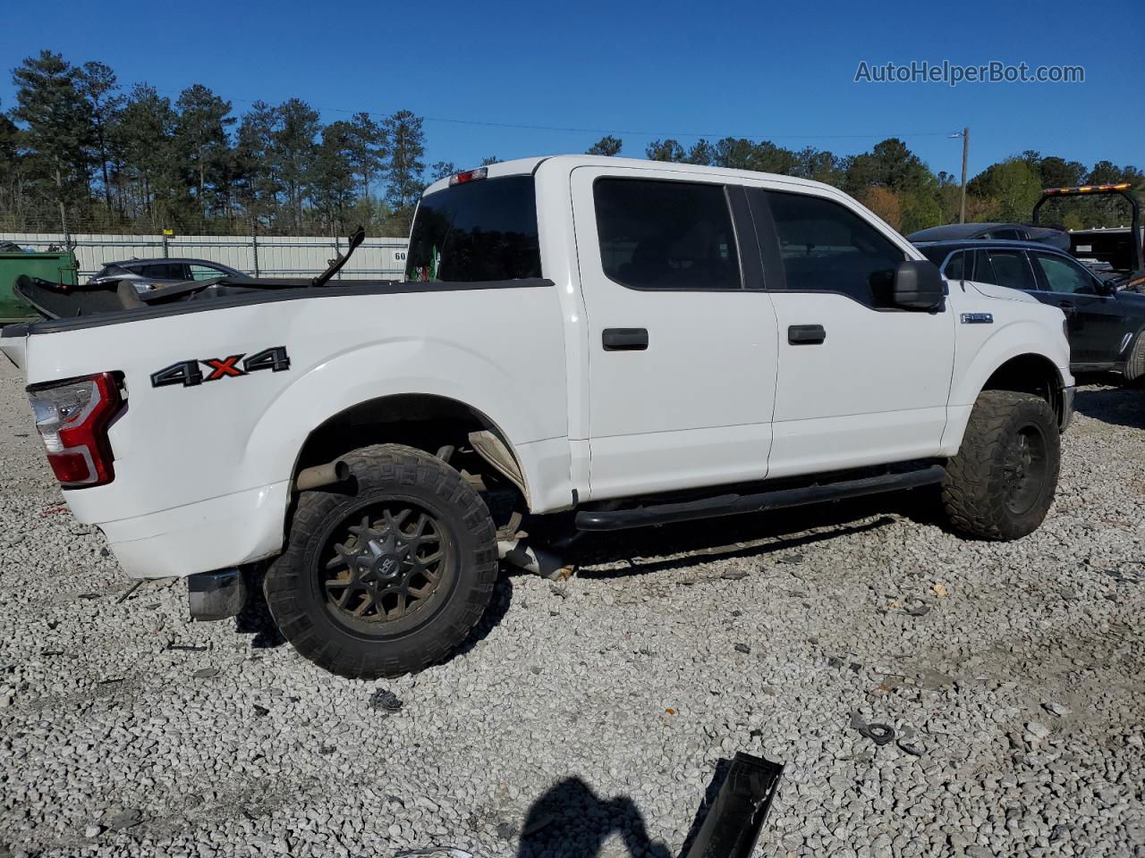 2018 Ford F150 Supercrew White vin: 1FTEW1EB6JFD96499