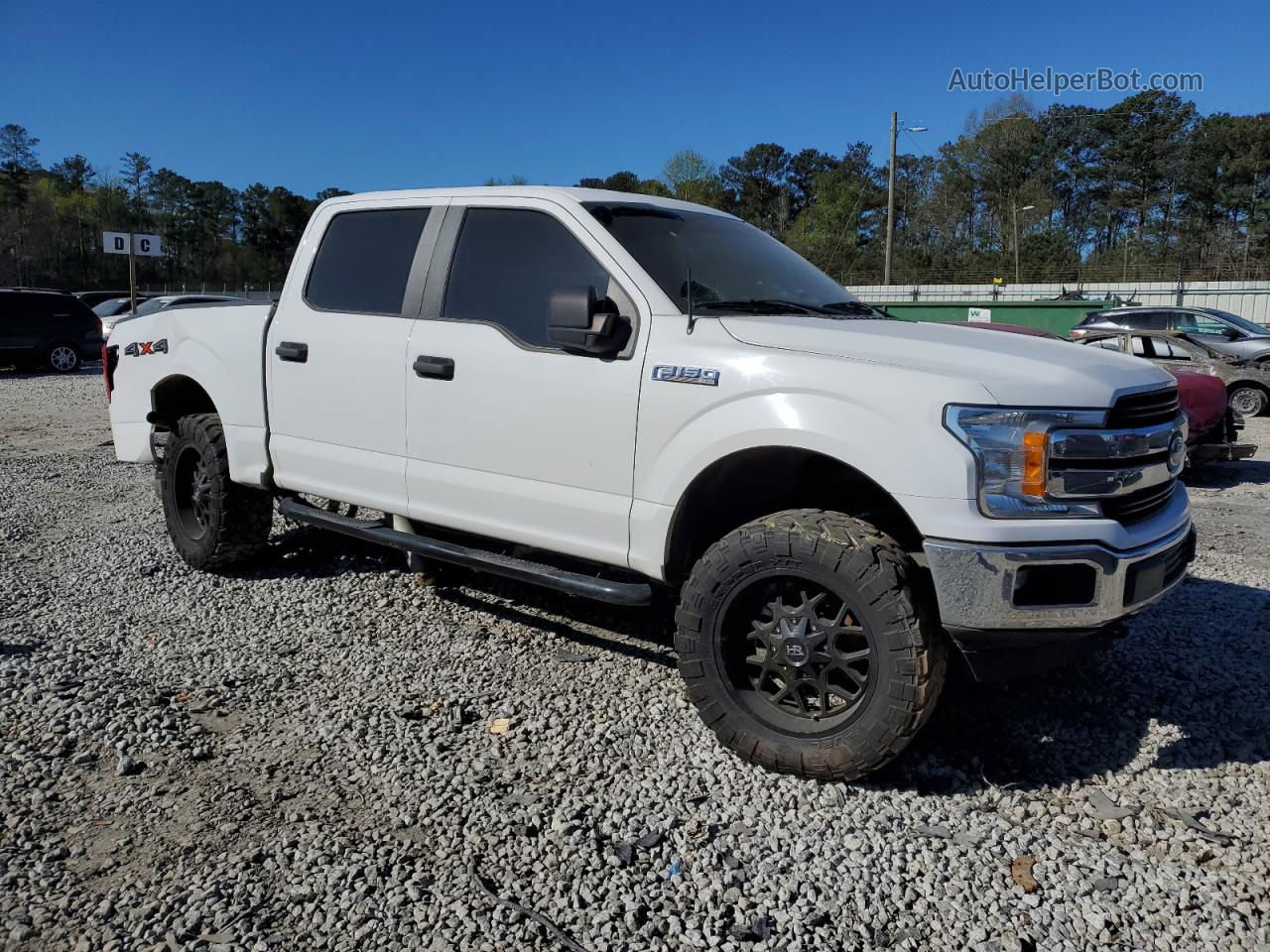 2018 Ford F150 Supercrew White vin: 1FTEW1EB6JFD96499