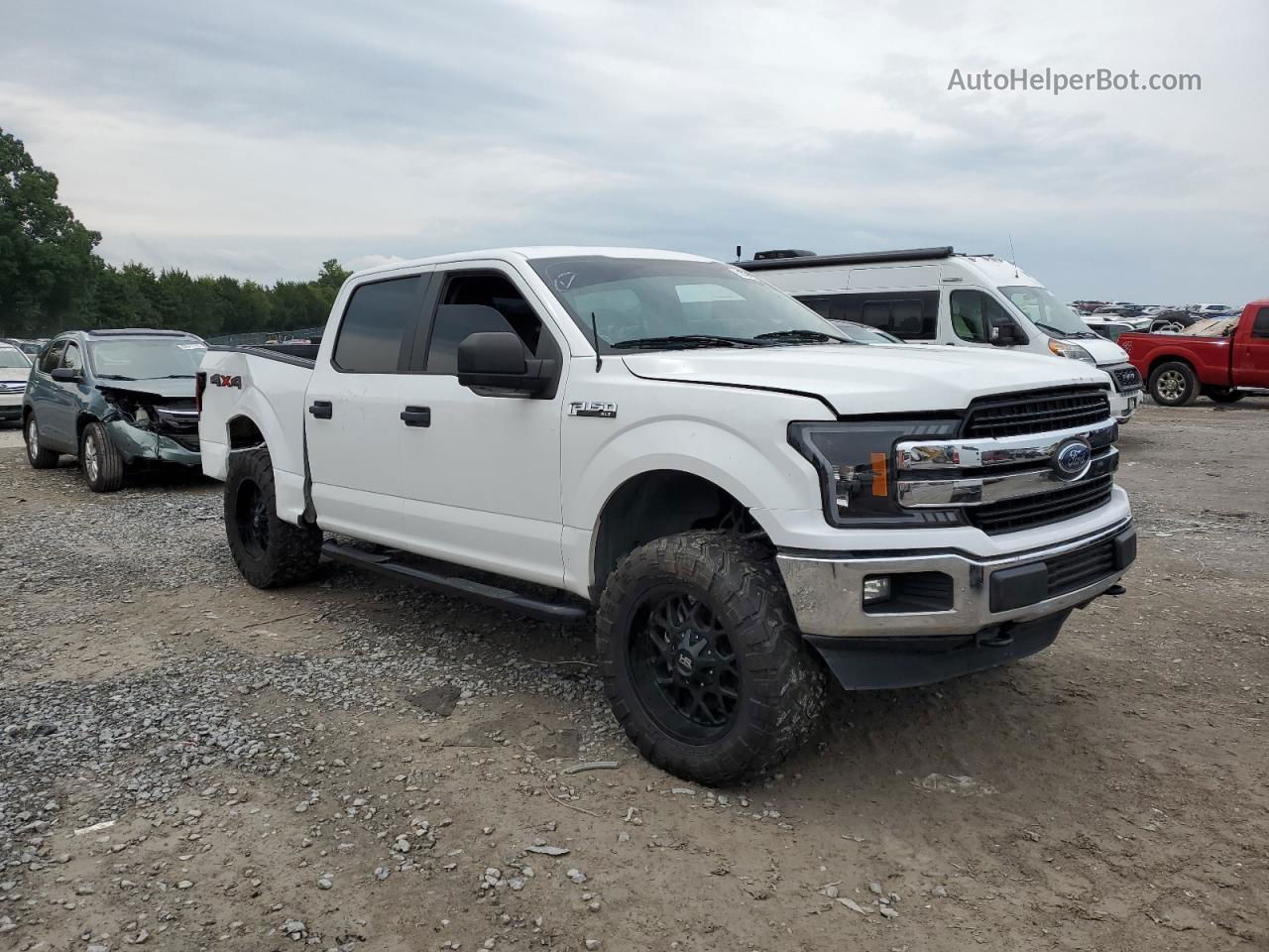 2018 Ford F150 Supercrew White vin: 1FTEW1EB6JFD96499