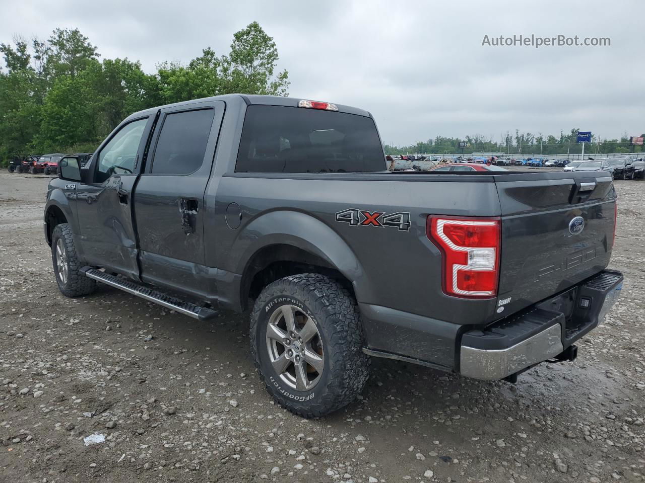 2019 Ford F150 Supercrew Gray vin: 1FTEW1EB7KFB84339