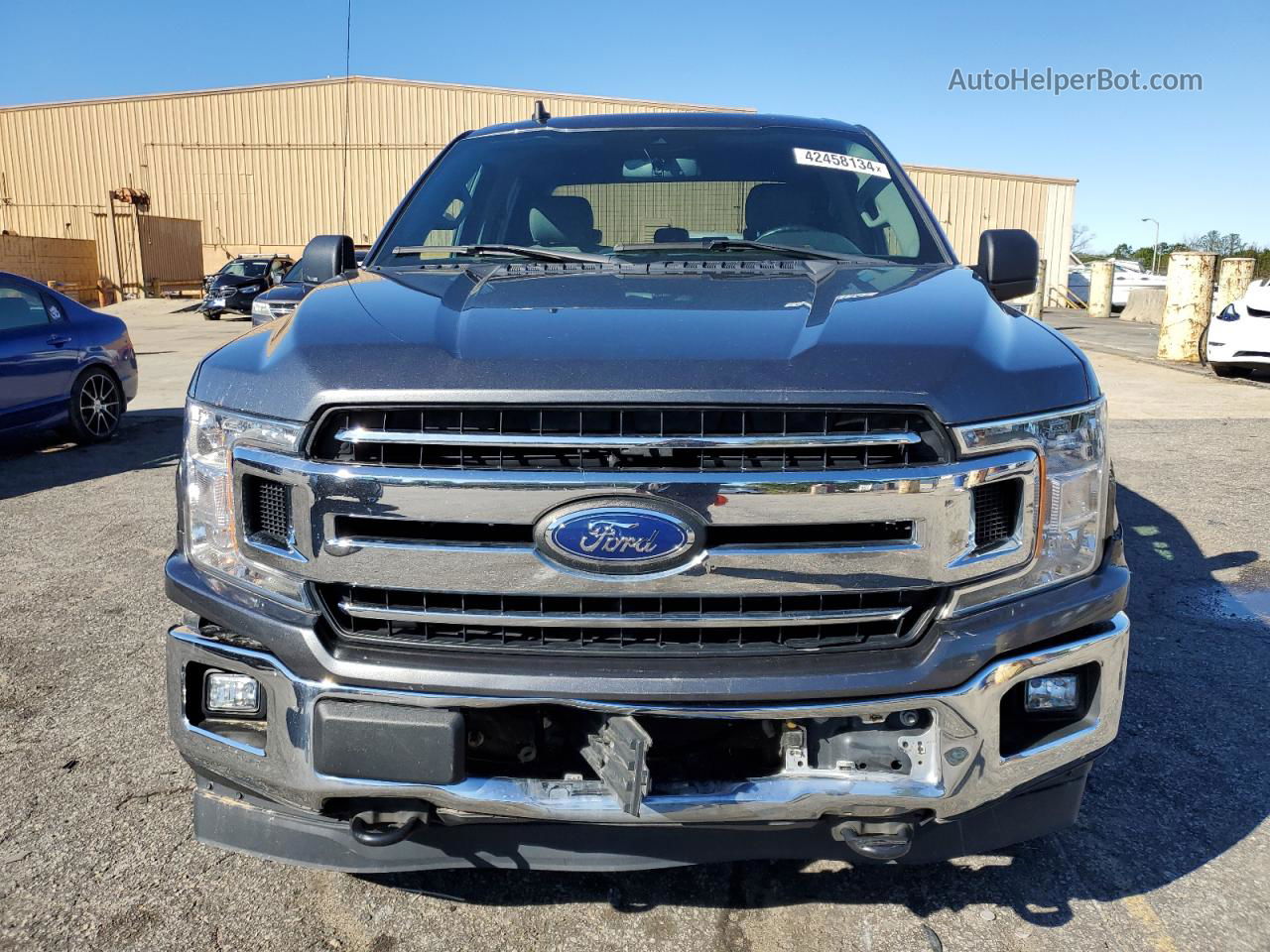 2019 Ford F150 Supercrew Gray vin: 1FTEW1EB7KFC11023