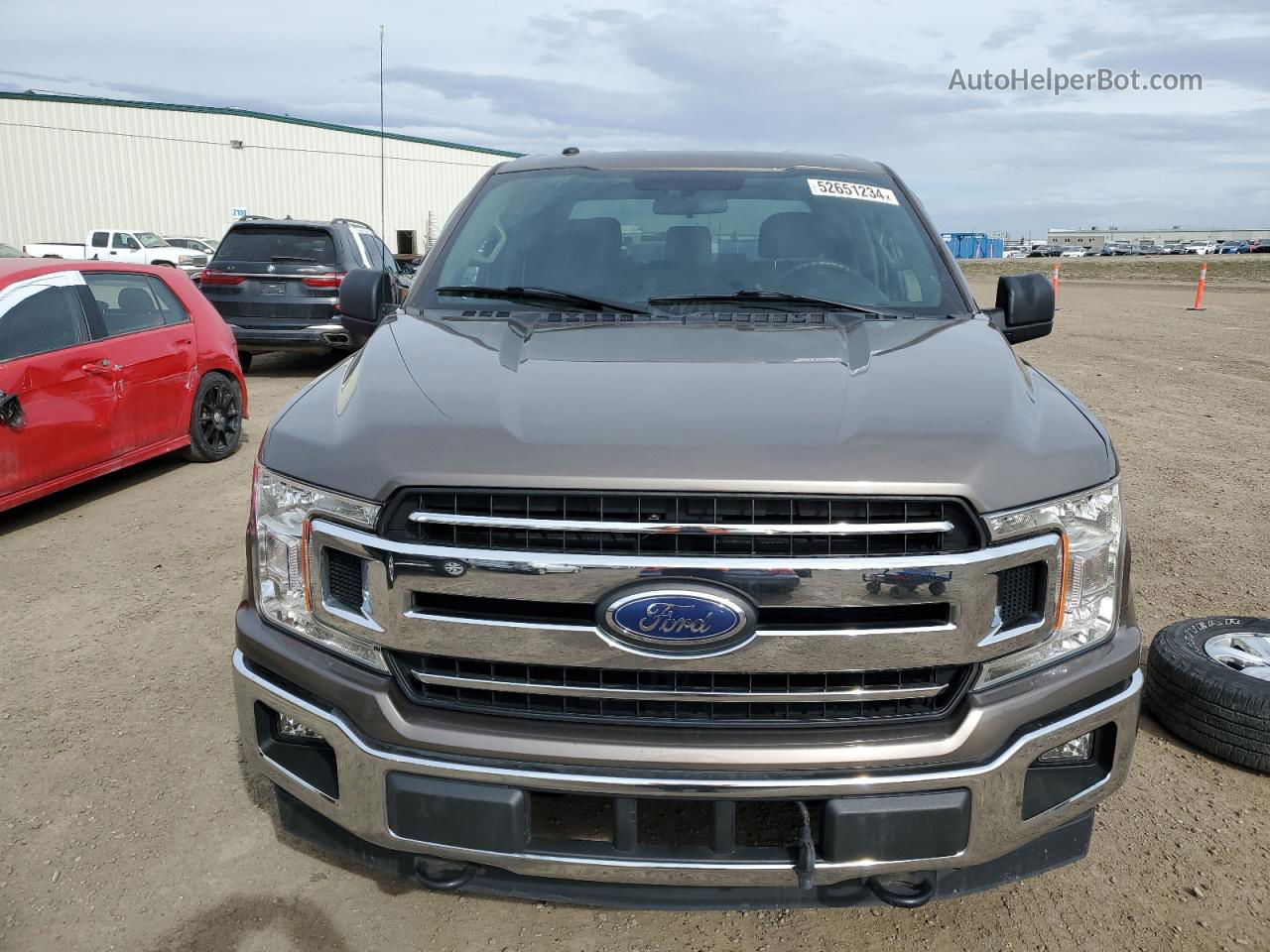 2018 Ford F150 Supercrew Brown vin: 1FTEW1EB8JFA82286