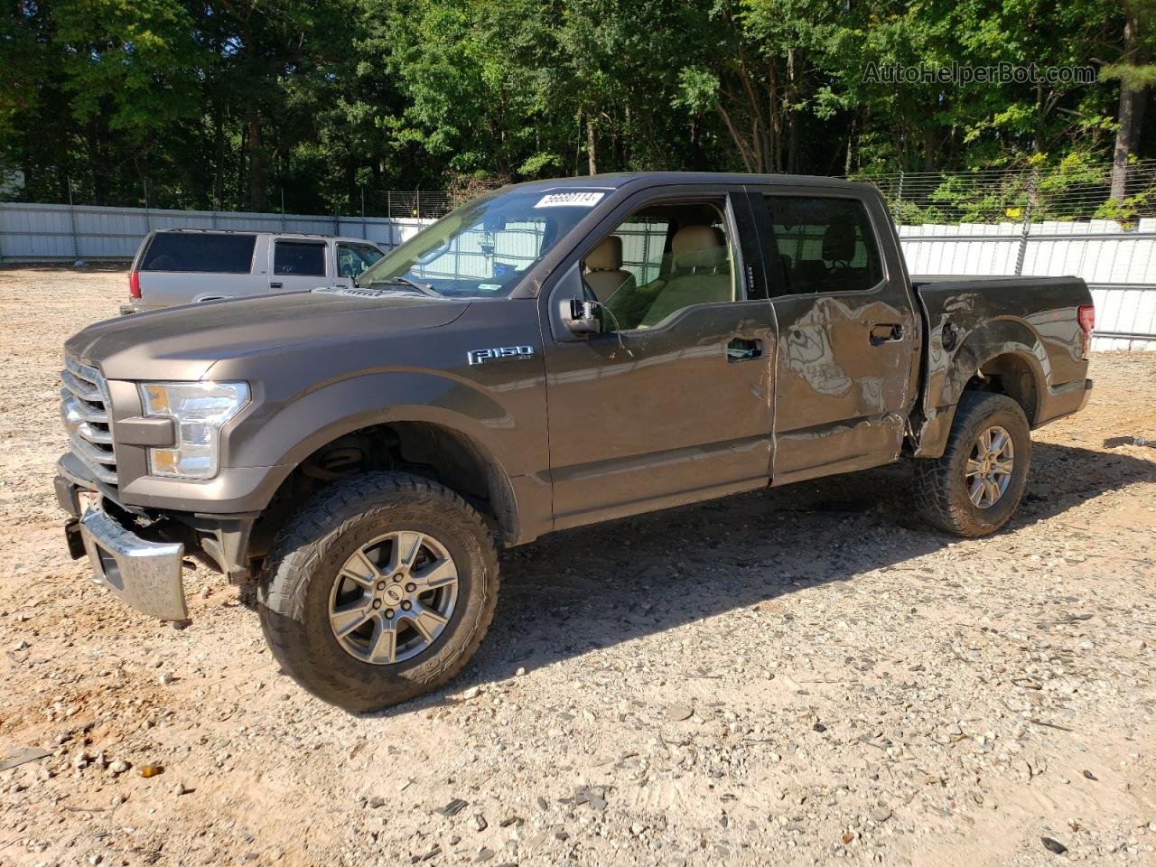 2017 Ford F150 Supercrew Brown vin: 1FTEW1EF0HFB35687