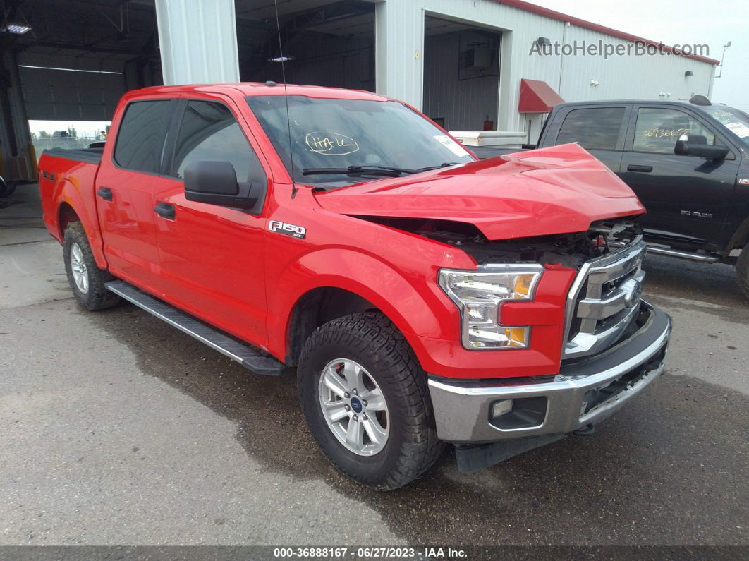 2017 Ford F-150 Xl/xlt/lariat Red vin: 1FTEW1EF0HKC84754