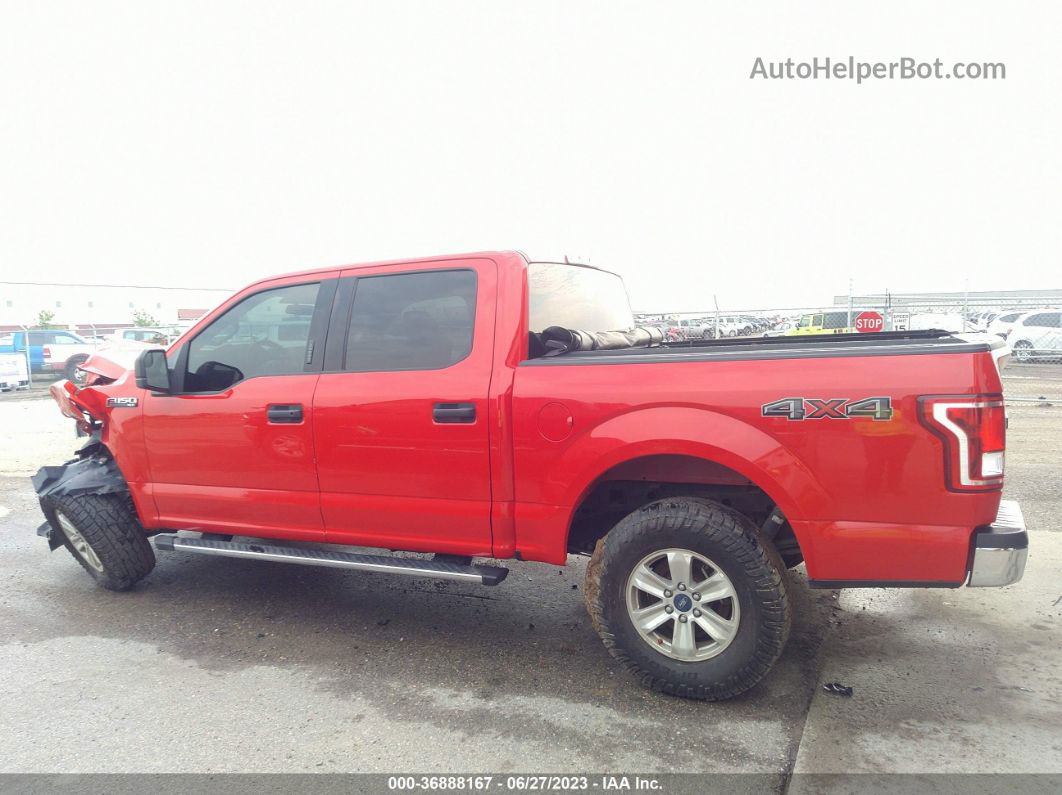 2017 Ford F-150 Xl/xlt/lariat Red vin: 1FTEW1EF0HKC84754