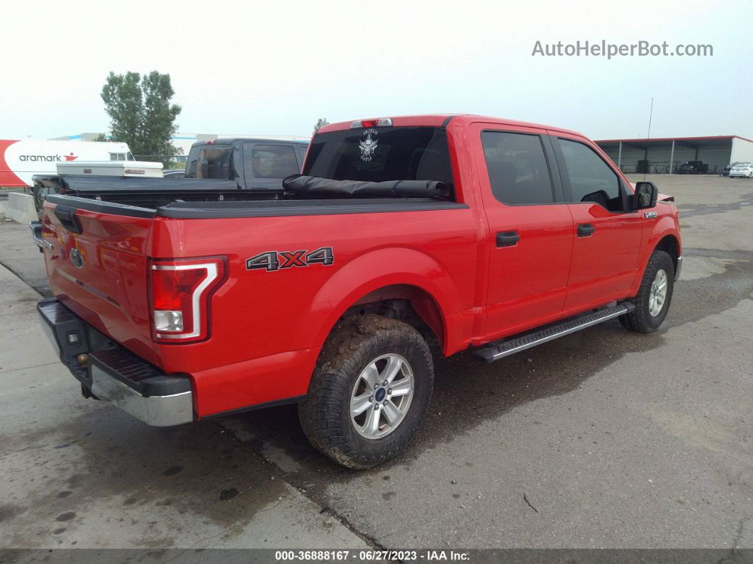 2017 Ford F-150 Xl/xlt/lariat Red vin: 1FTEW1EF0HKC84754