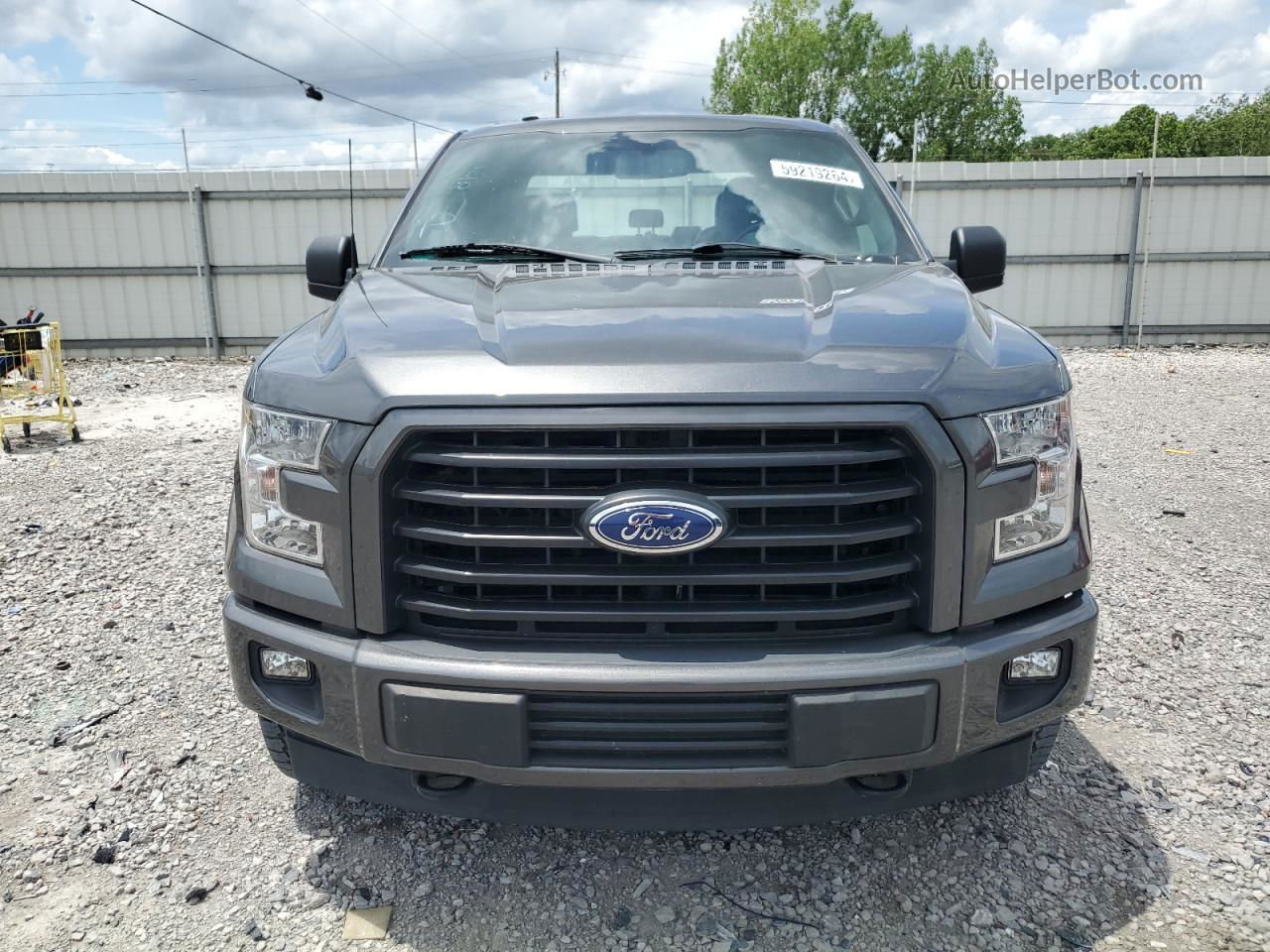 2017 Ford F150 Supercrew Gray vin: 1FTEW1EF1HFC49634