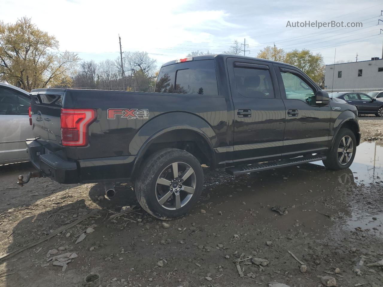 2017 Ford F150 Supercrew Black vin: 1FTEW1EF2HFB31737