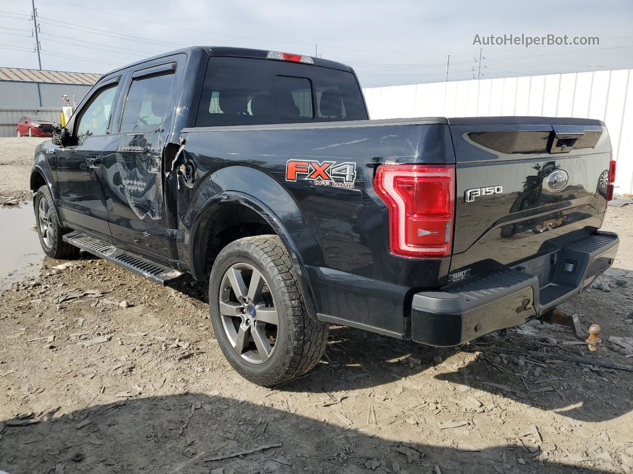 2017 Ford F150 Supercrew Black vin: 1FTEW1EF2HFB31737