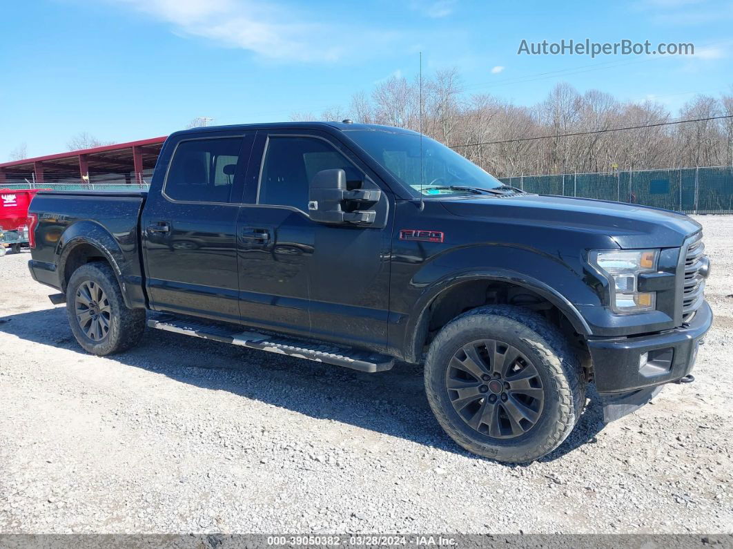 2017 Ford F-150 Xlt Black vin: 1FTEW1EF2HFB88102