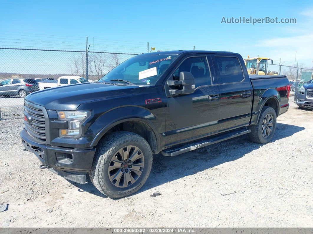 2017 Ford F-150 Xlt Black vin: 1FTEW1EF2HFB88102