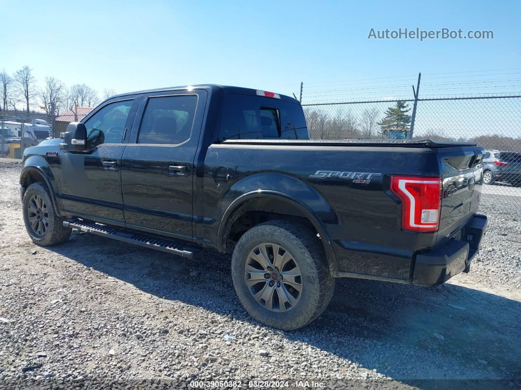 2017 Ford F-150 Xlt Black vin: 1FTEW1EF2HFB88102