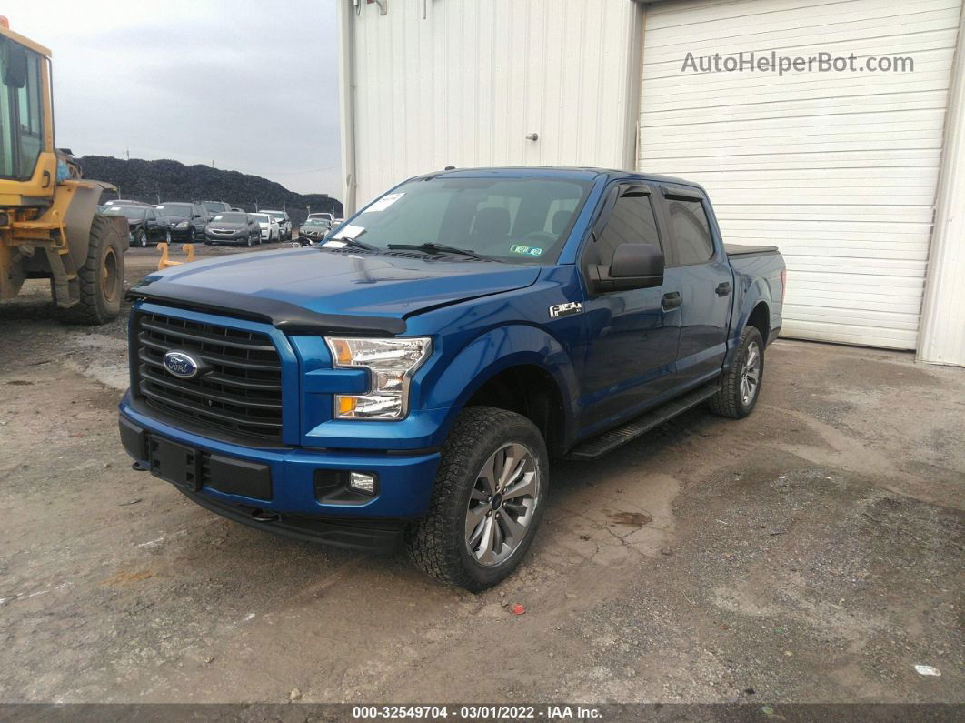 2017 Ford F-150 Xl/xlt/lariat Blue vin: 1FTEW1EF2HFC57502