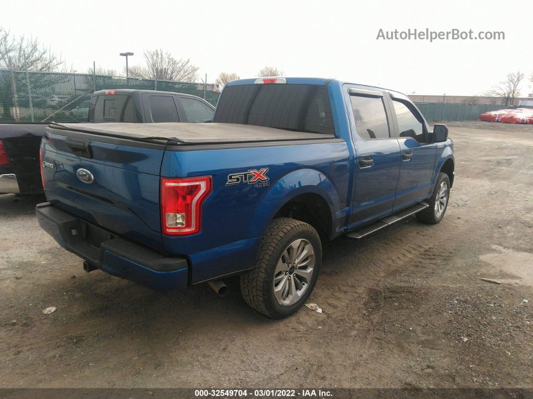 2017 Ford F-150 Xl/xlt/lariat Blue vin: 1FTEW1EF2HFC57502