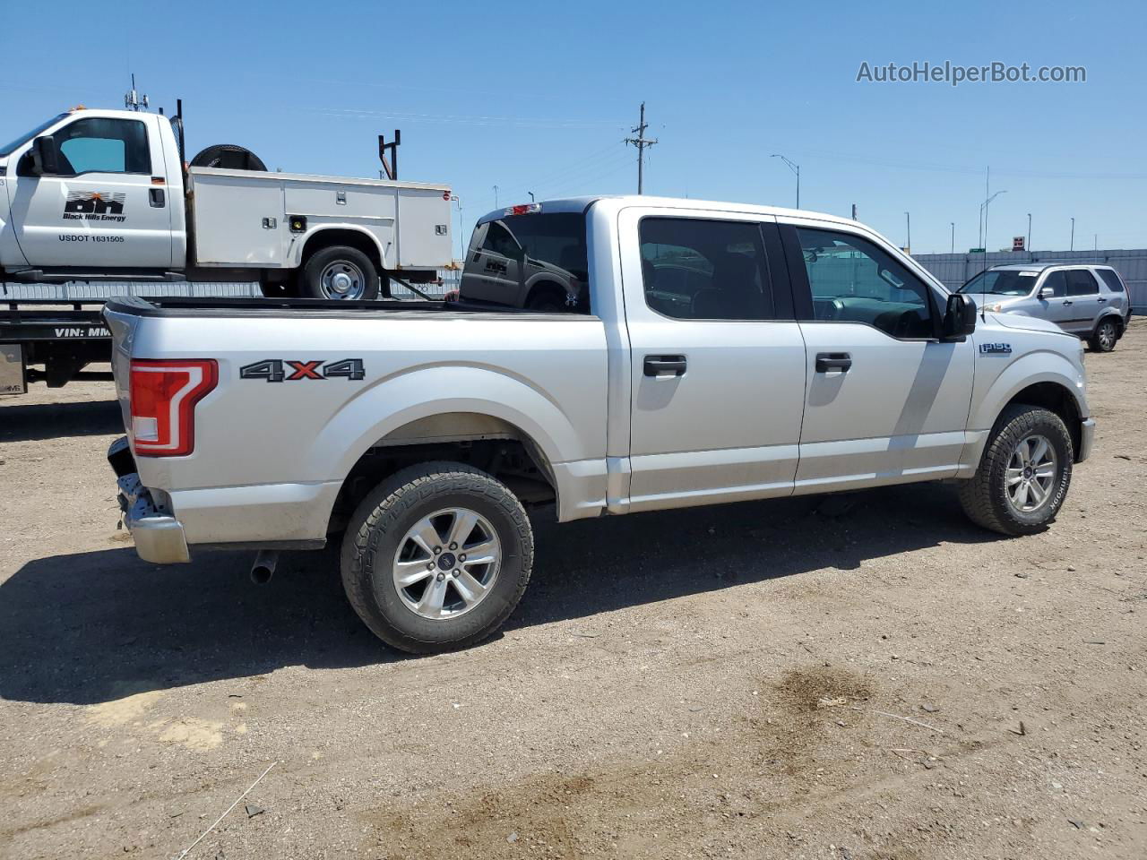 2017 Ford F150 Supercrew Silver vin: 1FTEW1EF2HKD00534