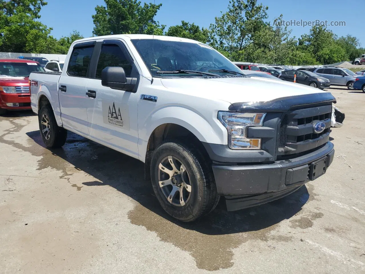 2017 Ford F150 Supercrew White vin: 1FTEW1EF2HKD55369