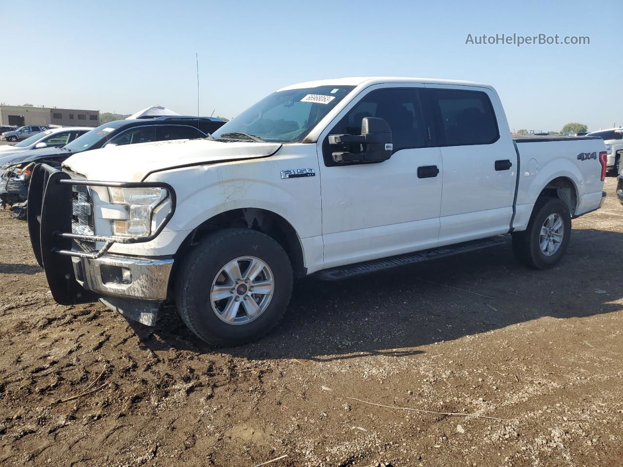 2017 Ford F150 Supercrew White vin: 1FTEW1EF3HFC38537