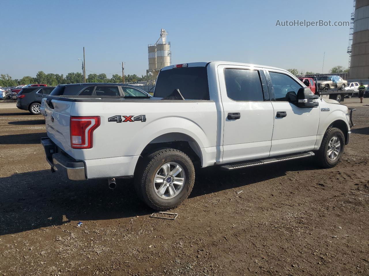 2017 Ford F150 Supercrew White vin: 1FTEW1EF3HFC38537