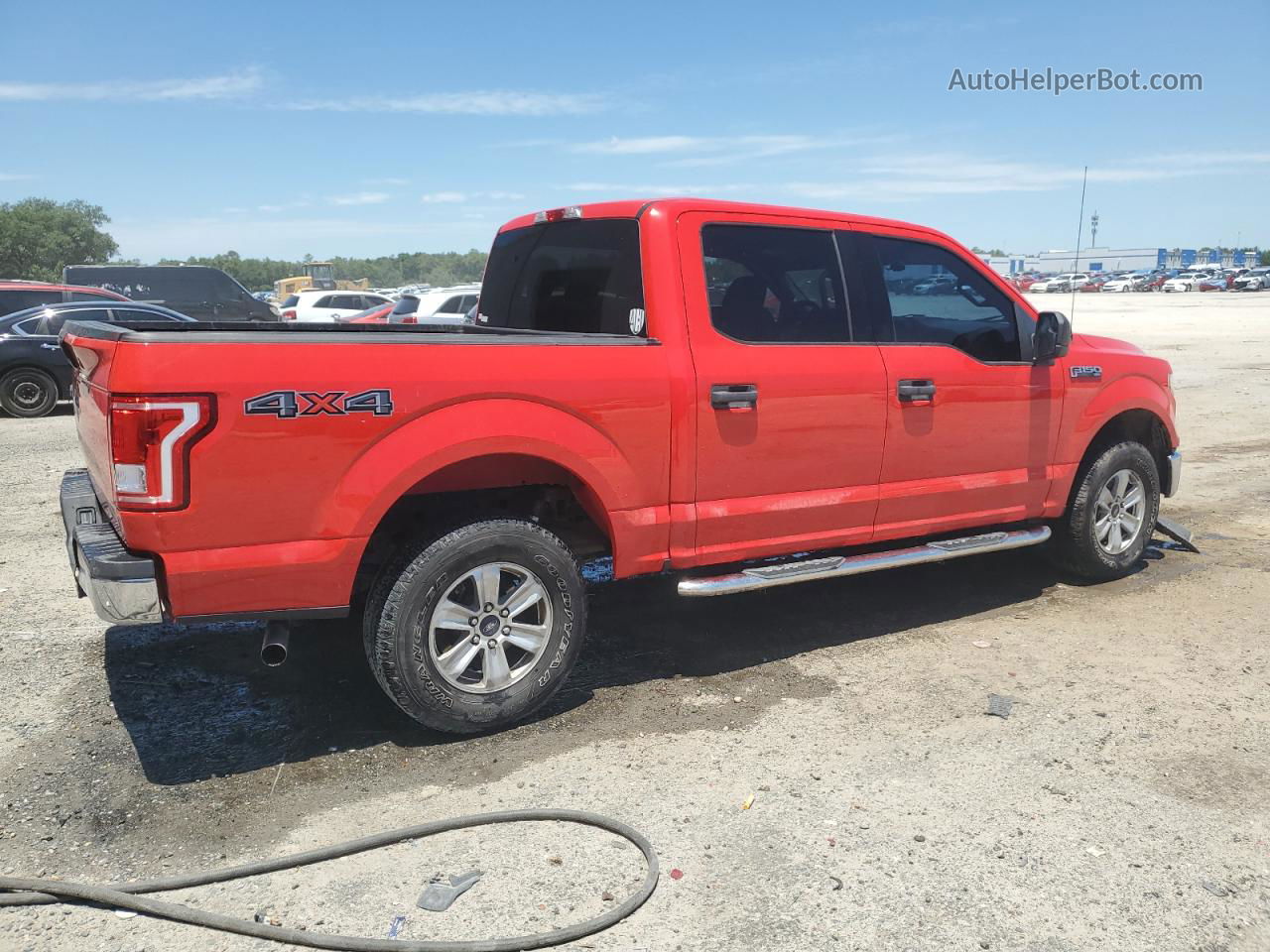 2017 Ford F150 Supercrew Red vin: 1FTEW1EF3HKD60760