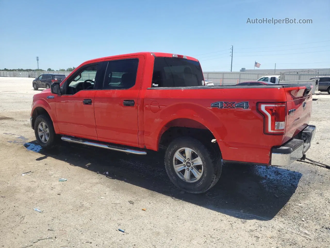 2017 Ford F150 Supercrew Red vin: 1FTEW1EF3HKD60760