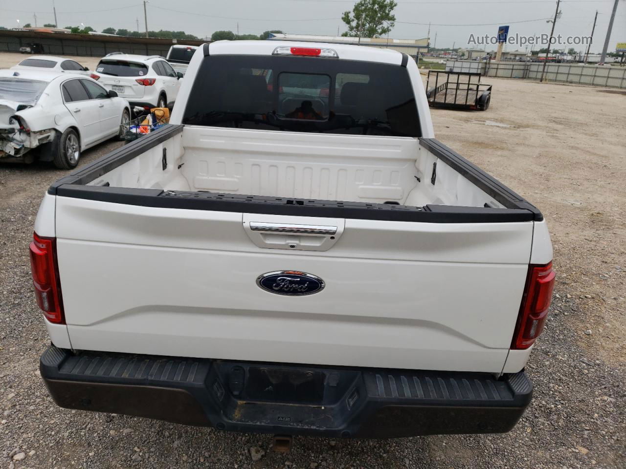 2017 Ford F150 Supercrew White vin: 1FTEW1EF3HKD81236